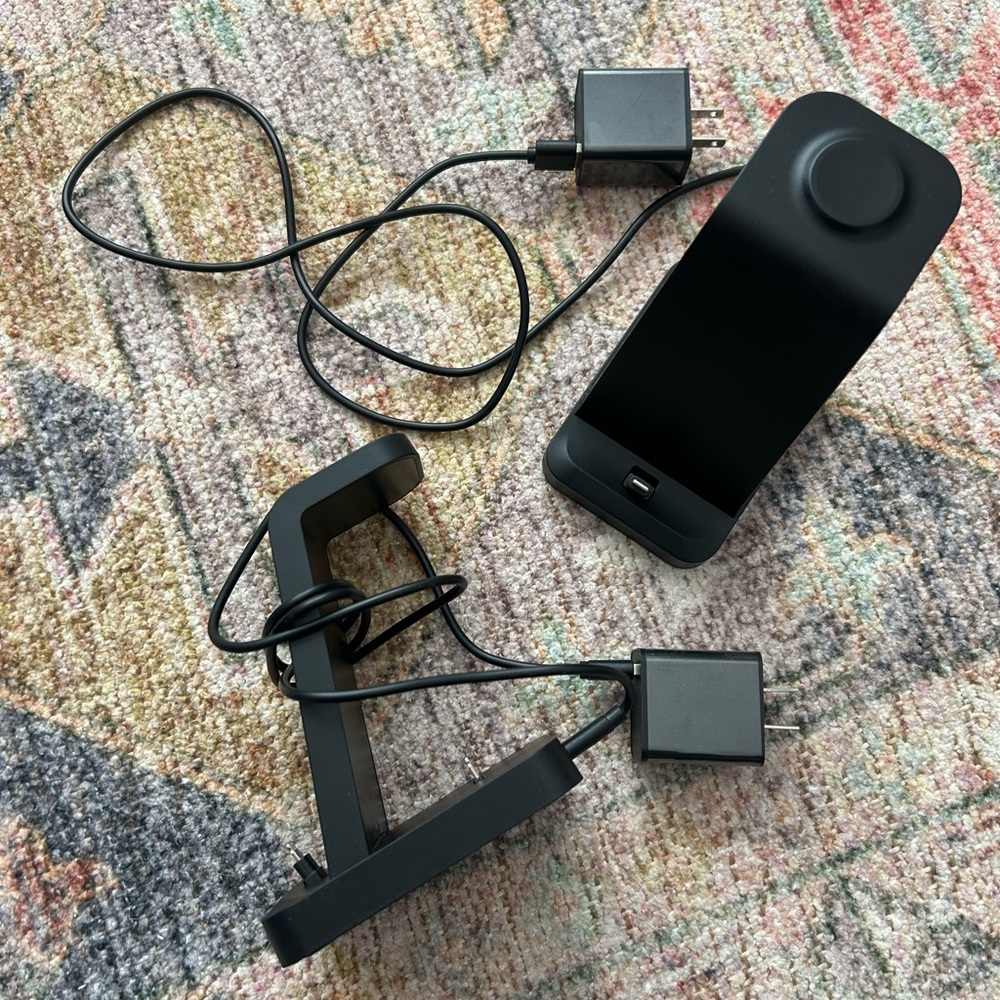 Black 3 in 1 Charging Dock with Adapter’s (will set as set)